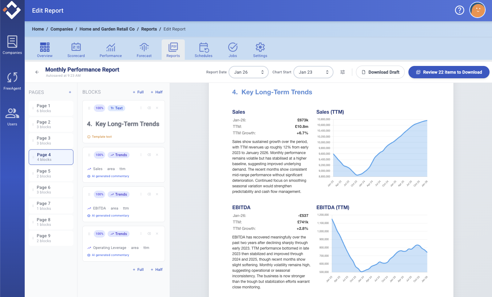 Report Document Builder